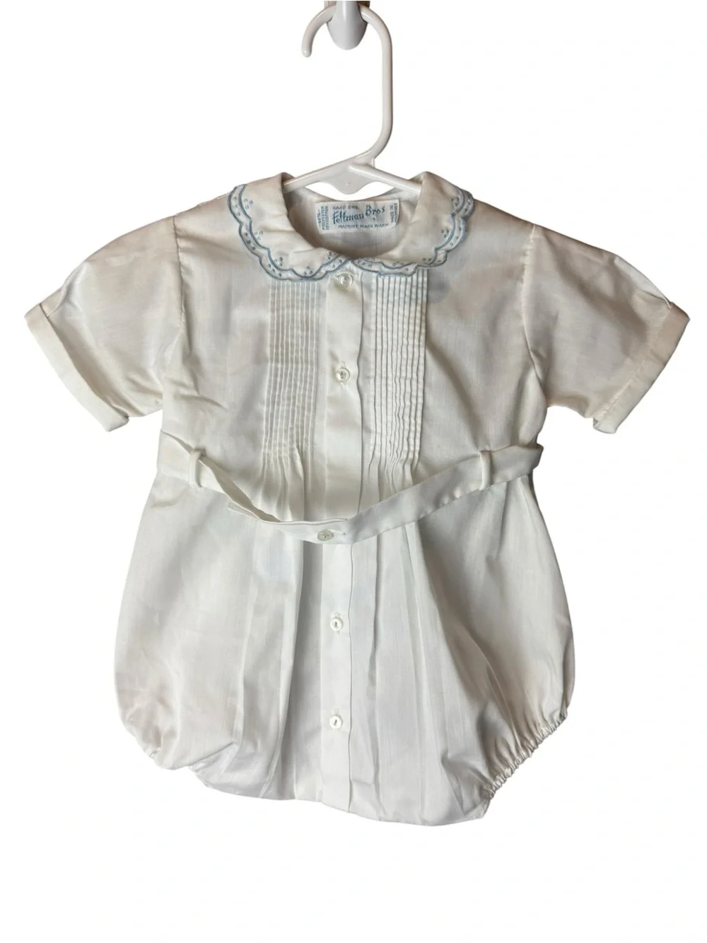Feltman Brothers Button Belt Creeper white blue